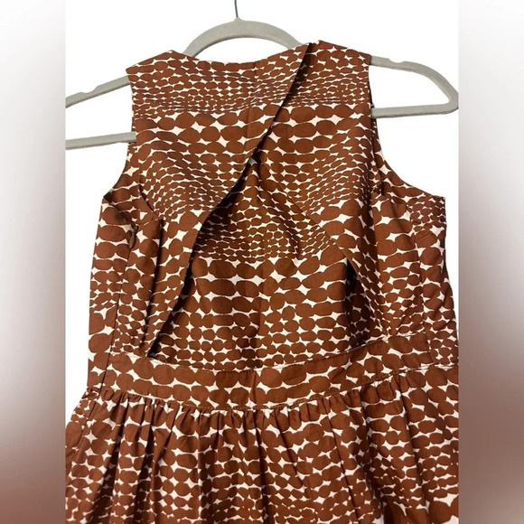 Anthropologie WHIT Rust Sleeveless Sheath Dress Sz P - Picture 6 of 12